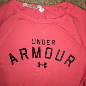Under Armour Pink Activewear Logo Sweatshirt Size XS